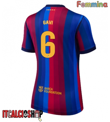 Barcelona Paez Gavi #6 Prima Maglia Femmina 2026-27 Manica Corta